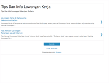 Tablet Screenshot of lowongan-kerja-tip.blogspot.com