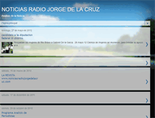 Tablet Screenshot of noticiasradiojorgedelacruz.blogspot.com