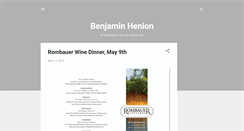 Desktop Screenshot of chefbhenion.blogspot.com