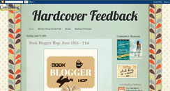 Desktop Screenshot of hardcoverfeedback.blogspot.com