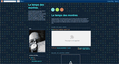 Desktop Screenshot of letempsdesmontres.blogspot.com