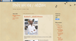 Desktop Screenshot of nirbhayjanmanch.blogspot.com
