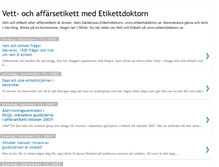 Tablet Screenshot of etikettdoktorn.blogspot.com