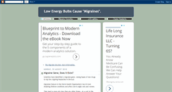 Desktop Screenshot of lowenergybulbscausemigraines.blogspot.com