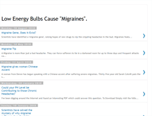 Tablet Screenshot of lowenergybulbscausemigraines.blogspot.com
