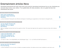 Tablet Screenshot of entertainmentarticlesnews.blogspot.com