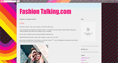 Desktop Screenshot of fashiontalking.blogspot.com