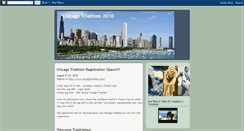 Desktop Screenshot of chicagotriathlon2010.blogspot.com