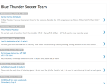 Tablet Screenshot of bluthundersoccer.blogspot.com