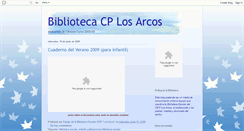 Desktop Screenshot of bibliotecaescolarlosarcos.blogspot.com