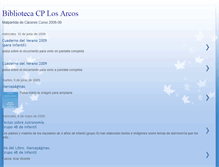 Tablet Screenshot of bibliotecaescolarlosarcos.blogspot.com