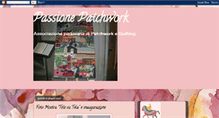 Desktop Screenshot of passionepatchwork.blogspot.com