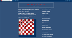 Desktop Screenshot of chessfrenchdefense.blogspot.com