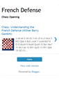 Mobile Screenshot of chessfrenchdefense.blogspot.com