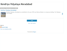 Tablet Screenshot of kvmoradabad.blogspot.com