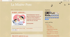 Desktop Screenshot of lamisereporc.blogspot.com