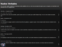 Tablet Screenshot of nudosverbales.blogspot.com