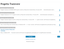 Tablet Screenshot of progettotrastevere.blogspot.com