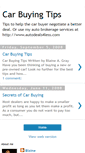 Mobile Screenshot of car-buying-tips-and-info.blogspot.com
