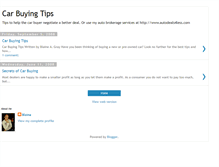 Tablet Screenshot of car-buying-tips-and-info.blogspot.com