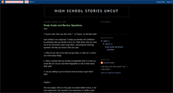 Desktop Screenshot of highschoolstoriesuncut.blogspot.com