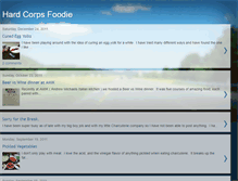 Tablet Screenshot of hardcorpsfoodie.blogspot.com