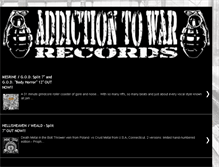 Tablet Screenshot of addictiontowarrecords.blogspot.com