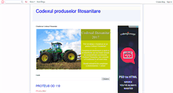 Desktop Screenshot of codexul-produselor-fitosanitare.blogspot.com