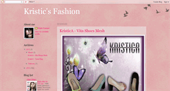 Desktop Screenshot of kristicfashion.blogspot.com