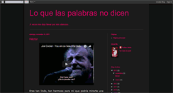 Desktop Screenshot of loquelaspalabrasnodicen.blogspot.com