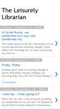 Mobile Screenshot of leisurelylibrarian.blogspot.com