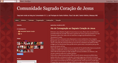 Desktop Screenshot of comunidade-scj.blogspot.com