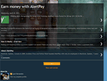 Tablet Screenshot of lhyz-earnmoneywithalertpay.blogspot.com