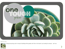 Tablet Screenshot of onetoughgardener.blogspot.com