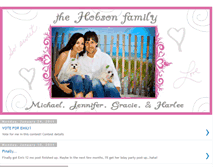 Tablet Screenshot of michaelandjenniferhobson.blogspot.com