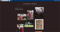 Desktop Screenshot of elfriedes-hoekje.blogspot.com