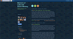 Desktop Screenshot of memoirsoflukesmommy.blogspot.com