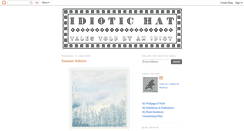 Desktop Screenshot of idiotic-hat.blogspot.com