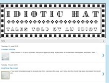 Tablet Screenshot of idiotic-hat.blogspot.com