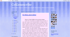 Desktop Screenshot of cekienescribe.blogspot.com