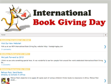 Tablet Screenshot of bookgivingday.blogspot.com