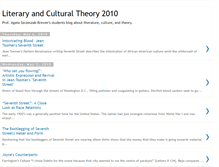 Tablet Screenshot of literaryandculturaltheory2010.blogspot.com