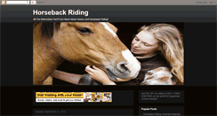 Desktop Screenshot of horseback-riding.blogspot.com