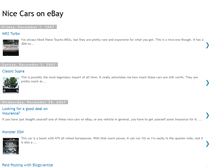 Tablet Screenshot of niceebaycars.blogspot.com