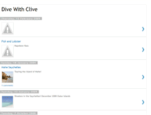 Tablet Screenshot of divewithclive.blogspot.com