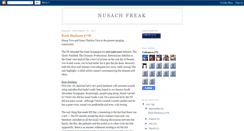 Desktop Screenshot of nusachfreak.blogspot.com