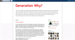 Desktop Screenshot of mywhygeneration.blogspot.com