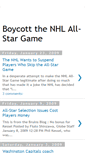 Mobile Screenshot of boycottnhlallstar.blogspot.com