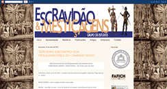 Desktop Screenshot of escravidaoemesticagens.blogspot.com