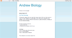 Desktop Screenshot of andrewbiology.blogspot.com